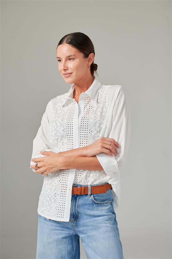 Camisa Vallys Bordada